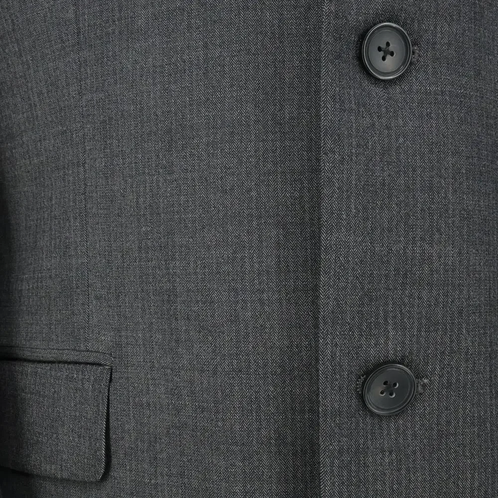 Kenneth Cole Sport Coat Mens 44R Gray Wool Jacket Lined Blazer Awearness Preppy